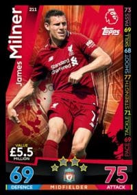 211 - James Milner Liverpool 2018 2019