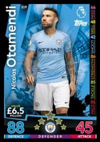 219 - Nicolas Otamendi Manchester City 2018 2019