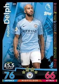 225 - Fabian Delph Manchester City 2018 2019